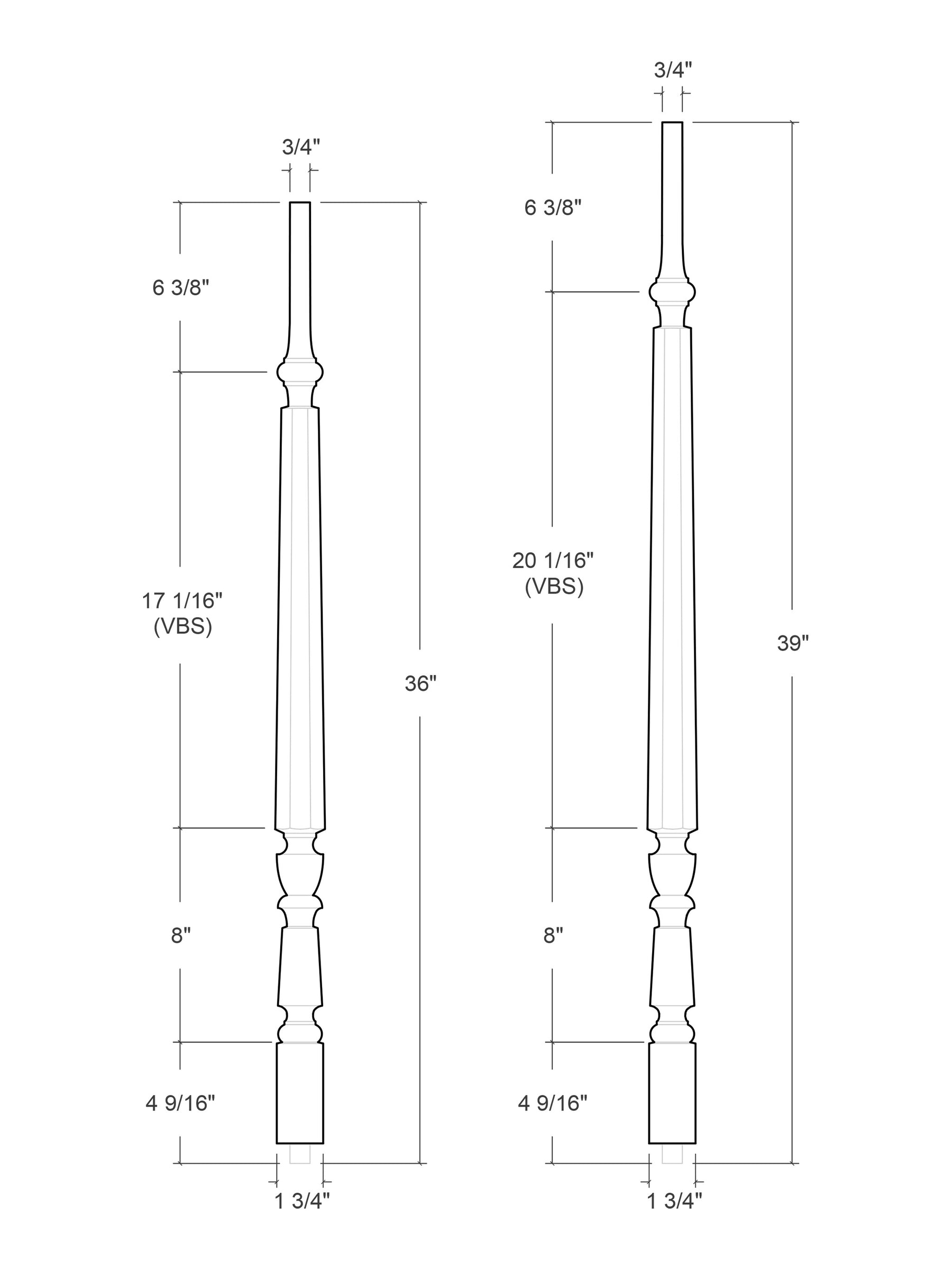 Brownstone Baluster