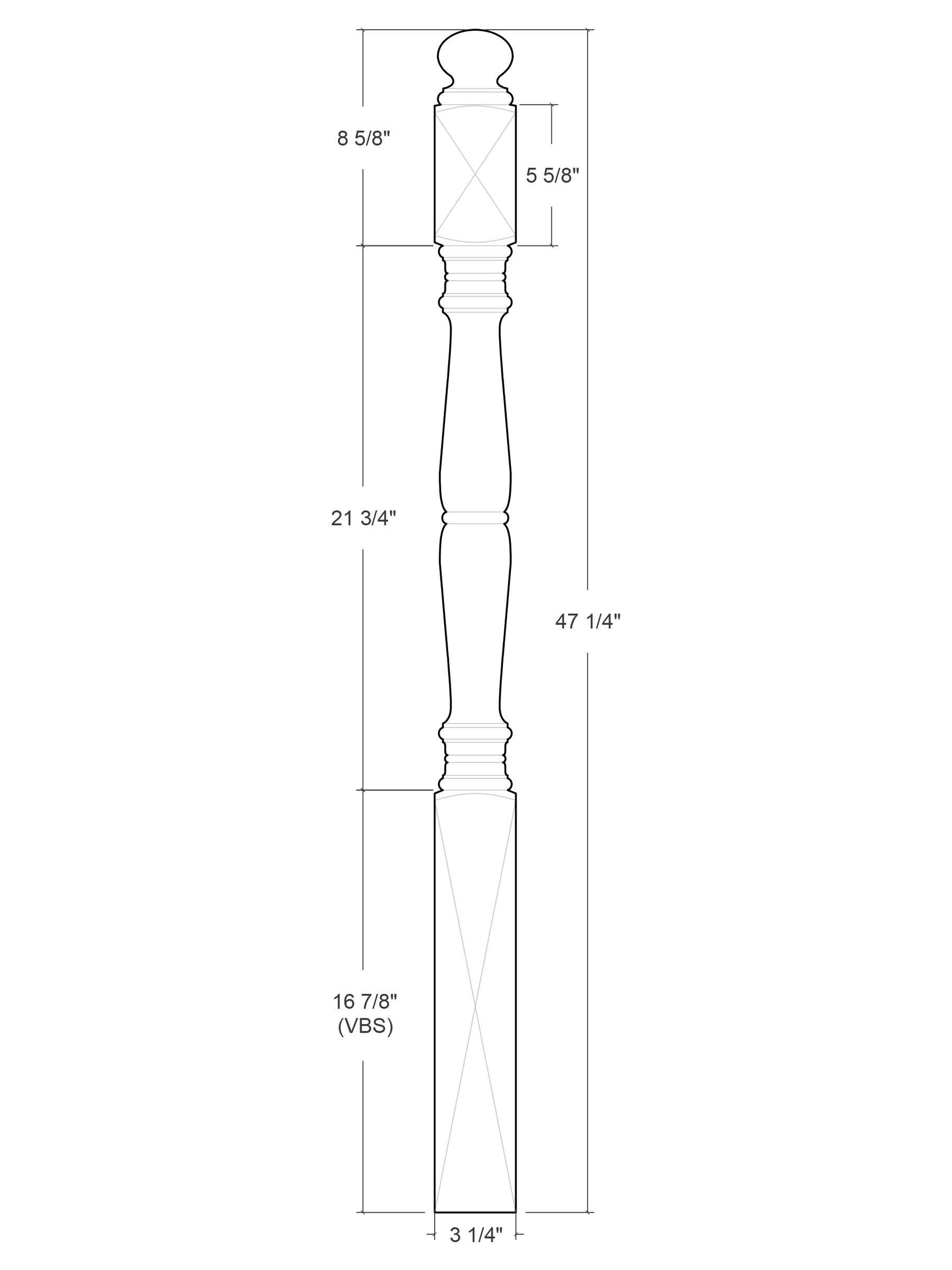 Central Park Post to Post Newel