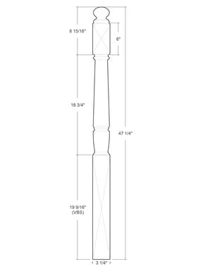 Chicago Post to Post Newel