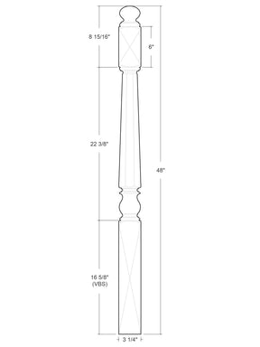 Golden Gate Post to Post Newel