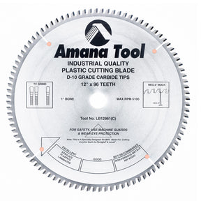 Amana Tool Non-Melt Plastic Cutting Saw Blades