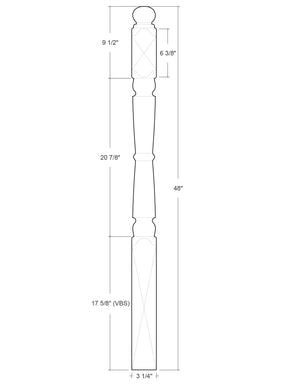 Manchester Post to Post Newel