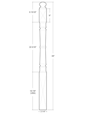 Paris Post to Post Newel