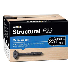 Starborn Structural F23 Deck Ledger / Multipurpose Wood Screws