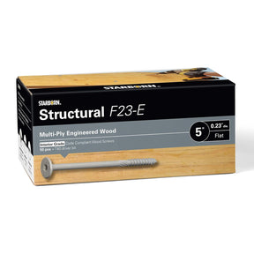 Starborn Structural F23-E Wood Screws for Multi-Ply Engineered Wood Beams