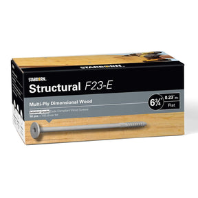 Starborn Structural F23-E Wood Screws for Multi-Ply Engineered Wood Beams