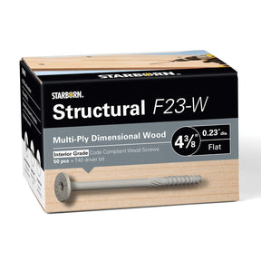 Starborn Structural F23-W Wood Screws for Multi-Ply Dimensional Wood Beams