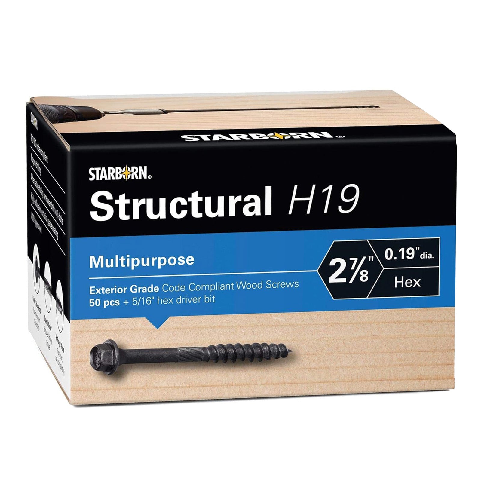 Starborn Structural H19 Multipurpose Wood Screws