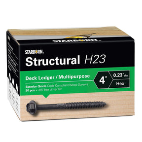 Starborn Structural H23 Deck Ledger Wood Screws