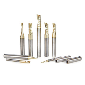 Amana Tool Solid Carbide Aluminum Cutting CNC Router Bit Sets