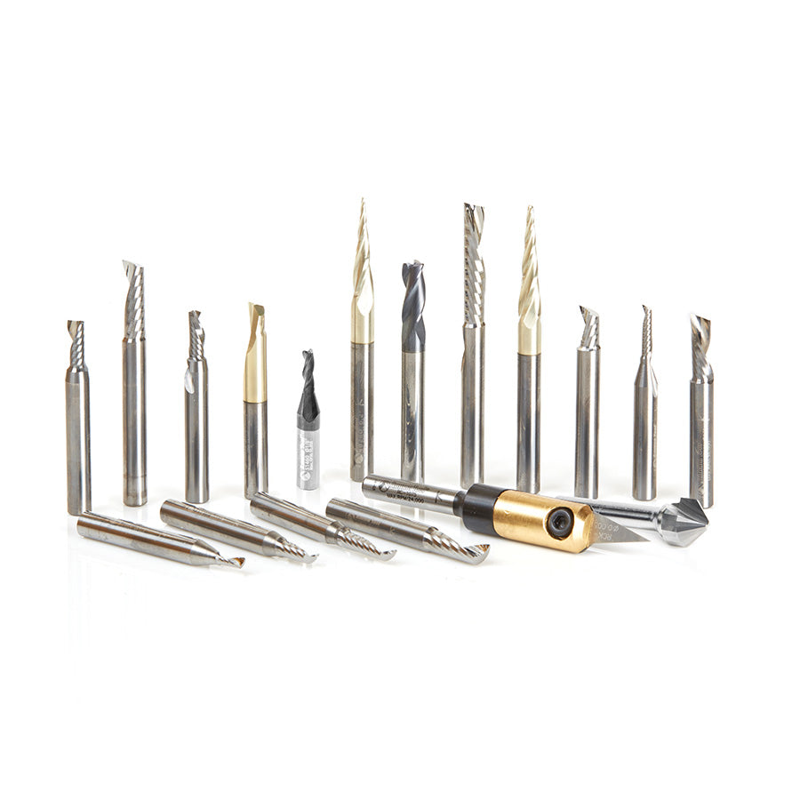 Amana Tool Solid Carbide Aluminum Cutting CNC Router Bit Sets