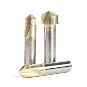 Amana Tool Double Edge Folding ‘V’ & Rectangular Groove Router Bits for Aluminum Composite Material (ACM) Panels