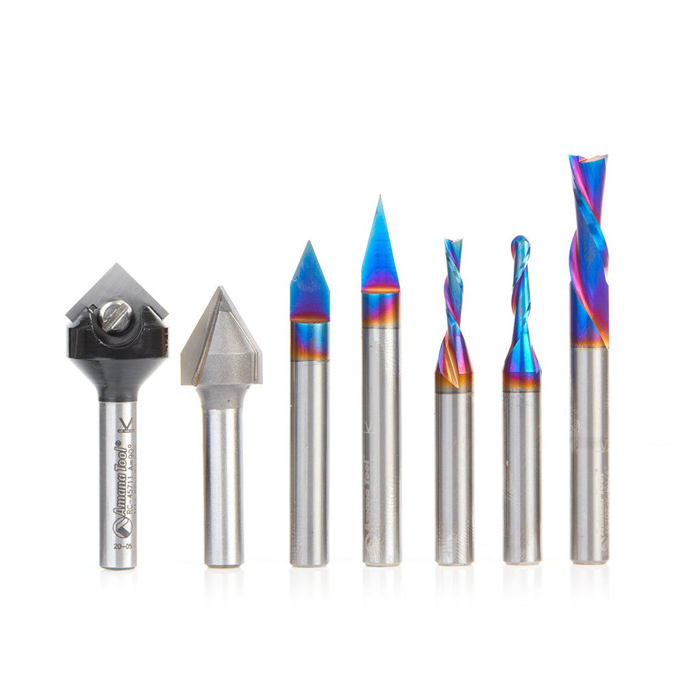 Amana Tool CNC Router Bit Sets - Signmaking & Engraving