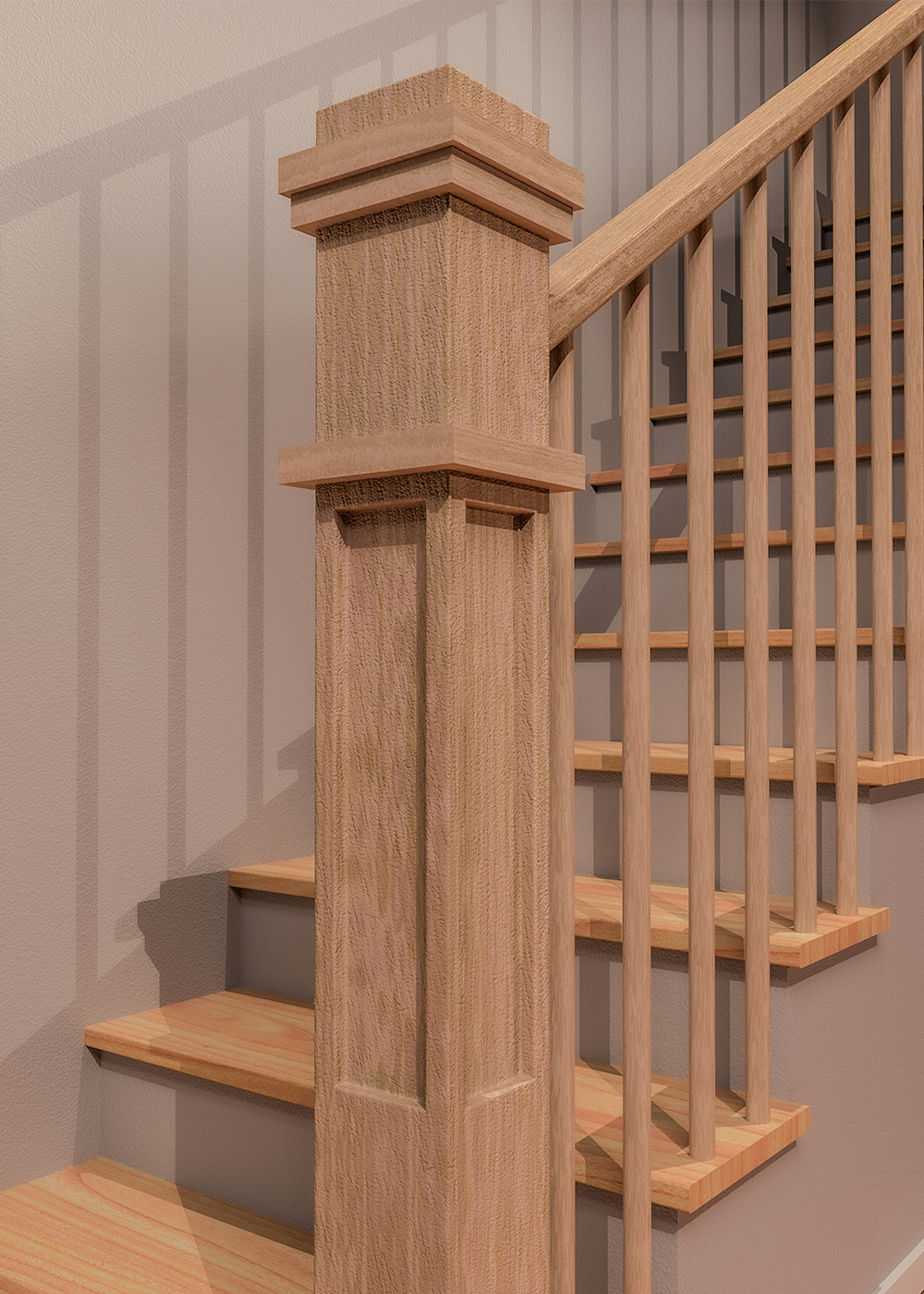 Stair Parts, Wood Railings, Balusters, Newels