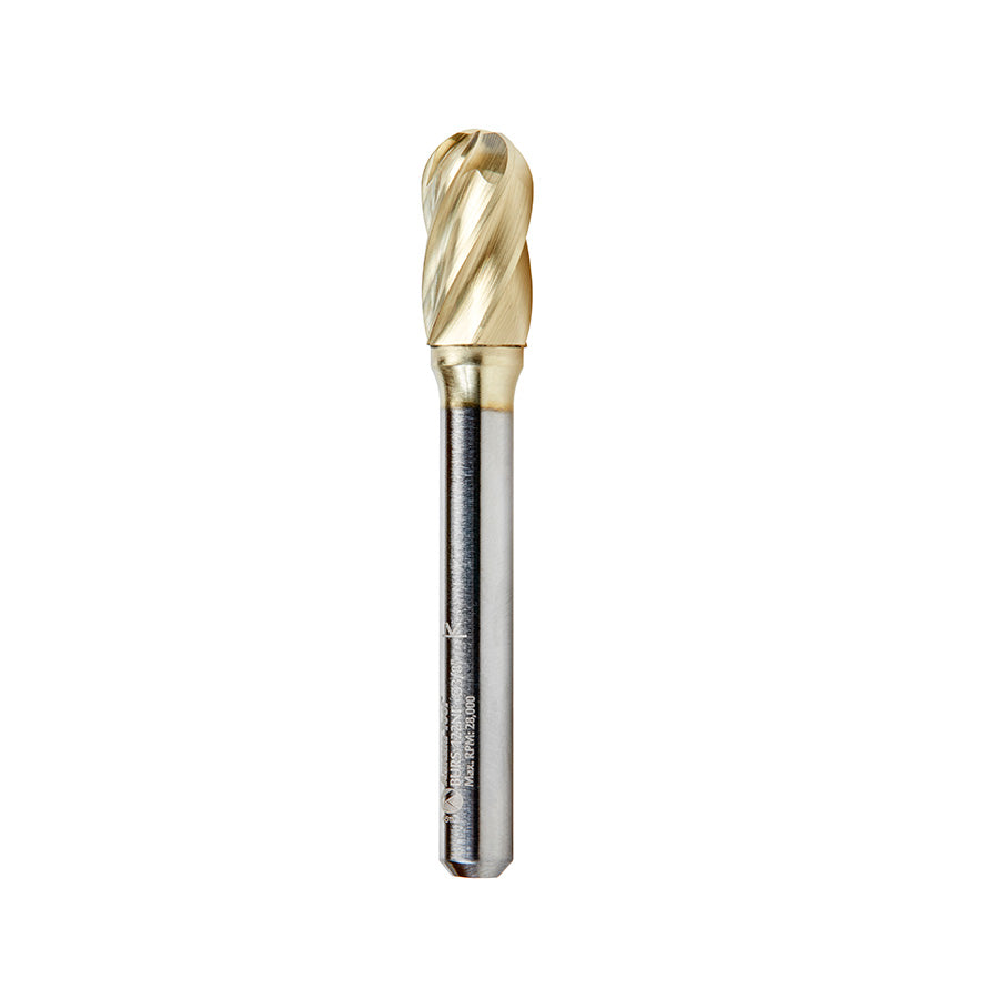 #option_BURS-122NF - 3/8 Dia x 3/4 x 1/4 Shank Non-Ferrous ZrN Coated SC