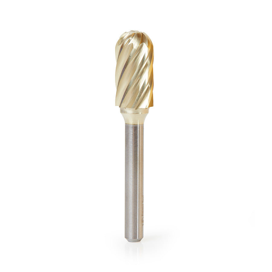 #option_BURS-124NF - 1/2 Dia x 1 x 1/4 Shank Non-Ferrous ZrN Coated SC