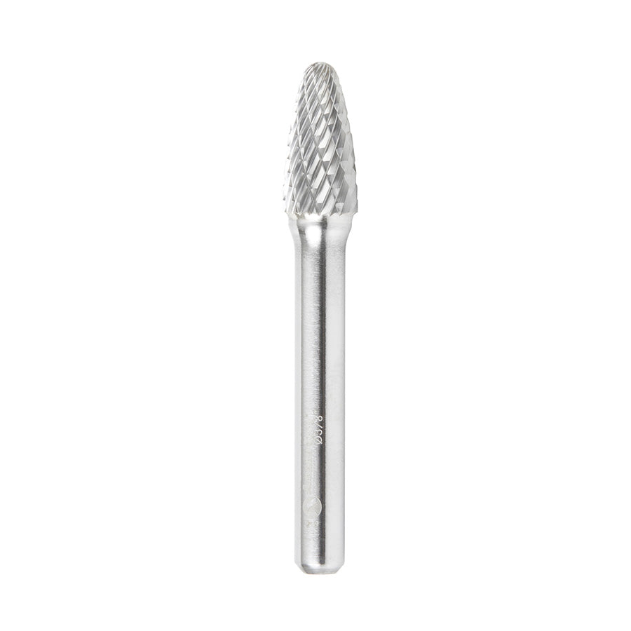 Amana Tool SF Burrs Solid Carbide Head Brazed into Steel Shank Tree Shape Double Cut Burr Bits