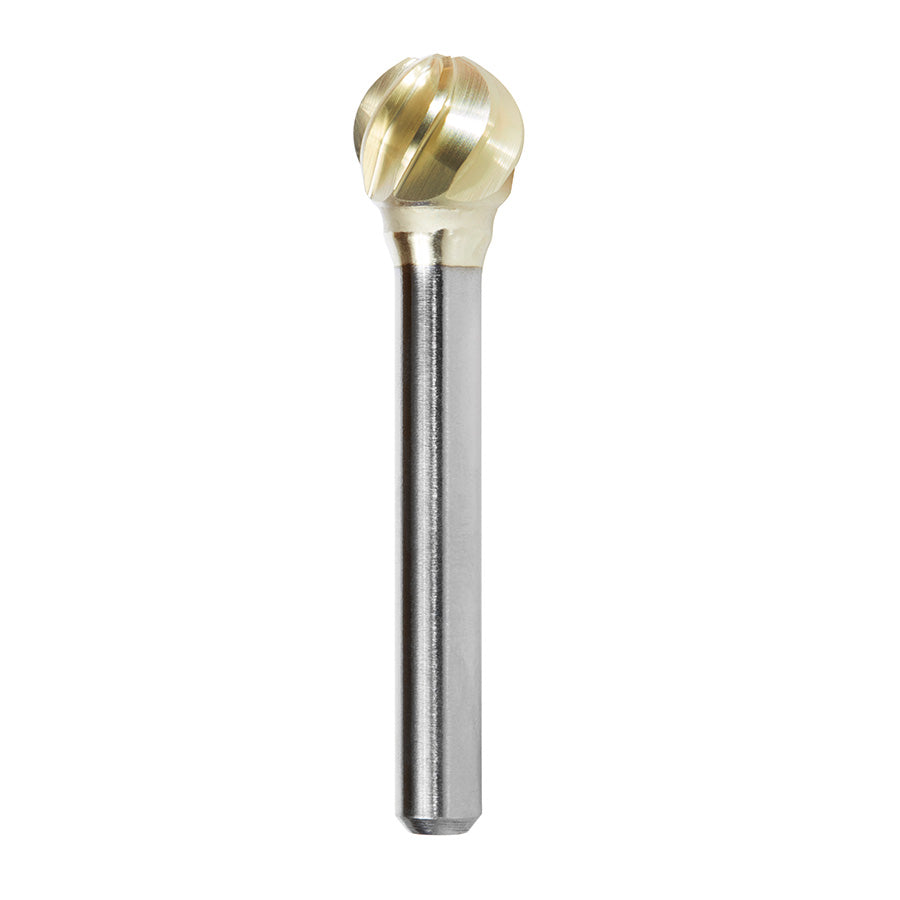 #option_BURS-158NF - 1/2 Dia x 7/16 x 1/4 Shank Non-Ferrous ZrN Coated SD