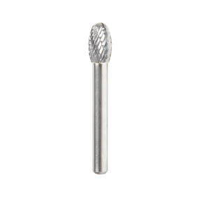 Amana Tool SE Burrs Solid Carbide Head Brazed into Steel Shank Oval Shape Double Cut Burr Bits