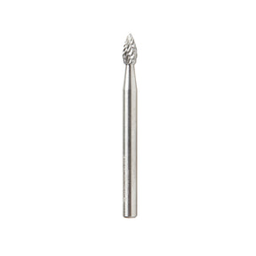 Amana Tool SH Burrs Solid Carbide Head Brazed into Steel Shank Flame Shape Double Cut Burr Bits