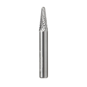 Amana Tool SL Burrs Solid Carbide Head Brazed into Steel Shank Radius Cone Shape Double Cut Burr Bits