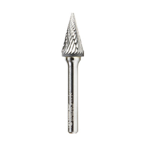 Amana Tool SM Burrs Solid Carbide Head Brazed into Steel Shank Pointed Cone Shape Double Cut Burr Bits