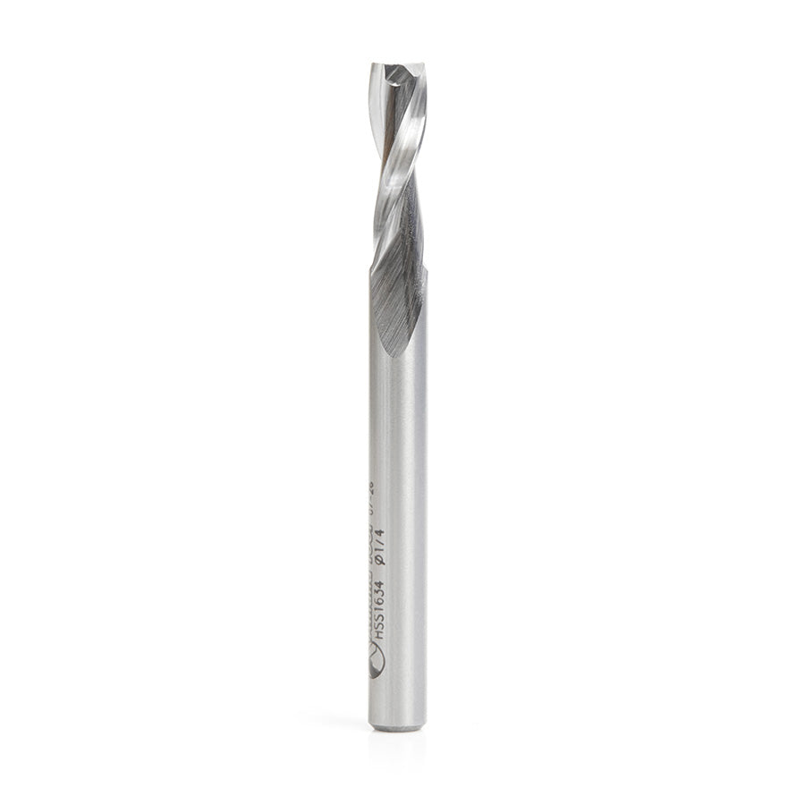 Amana Tool High Speed Steel (HSS) Single & Double Flute Aluminum Cutting Spiral Router Bits