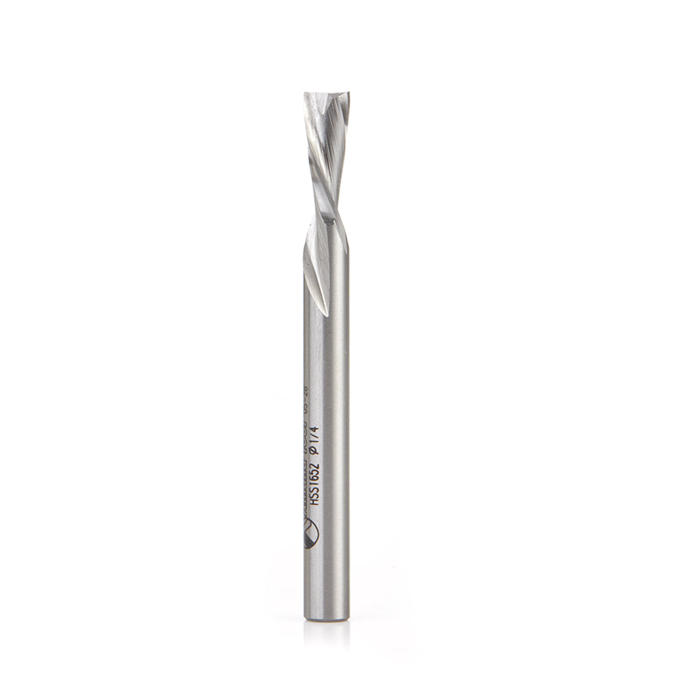 Amana Tool High Speed Steel (HSS) Single & Double Flute Aluminum Cutting Spiral Router Bits