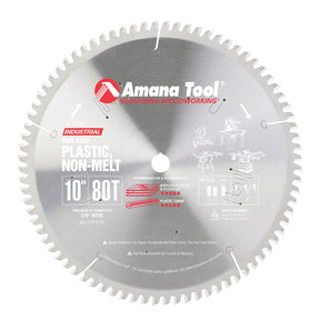 Amana Tool Non-Melt Plastic Cutting Saw Blades