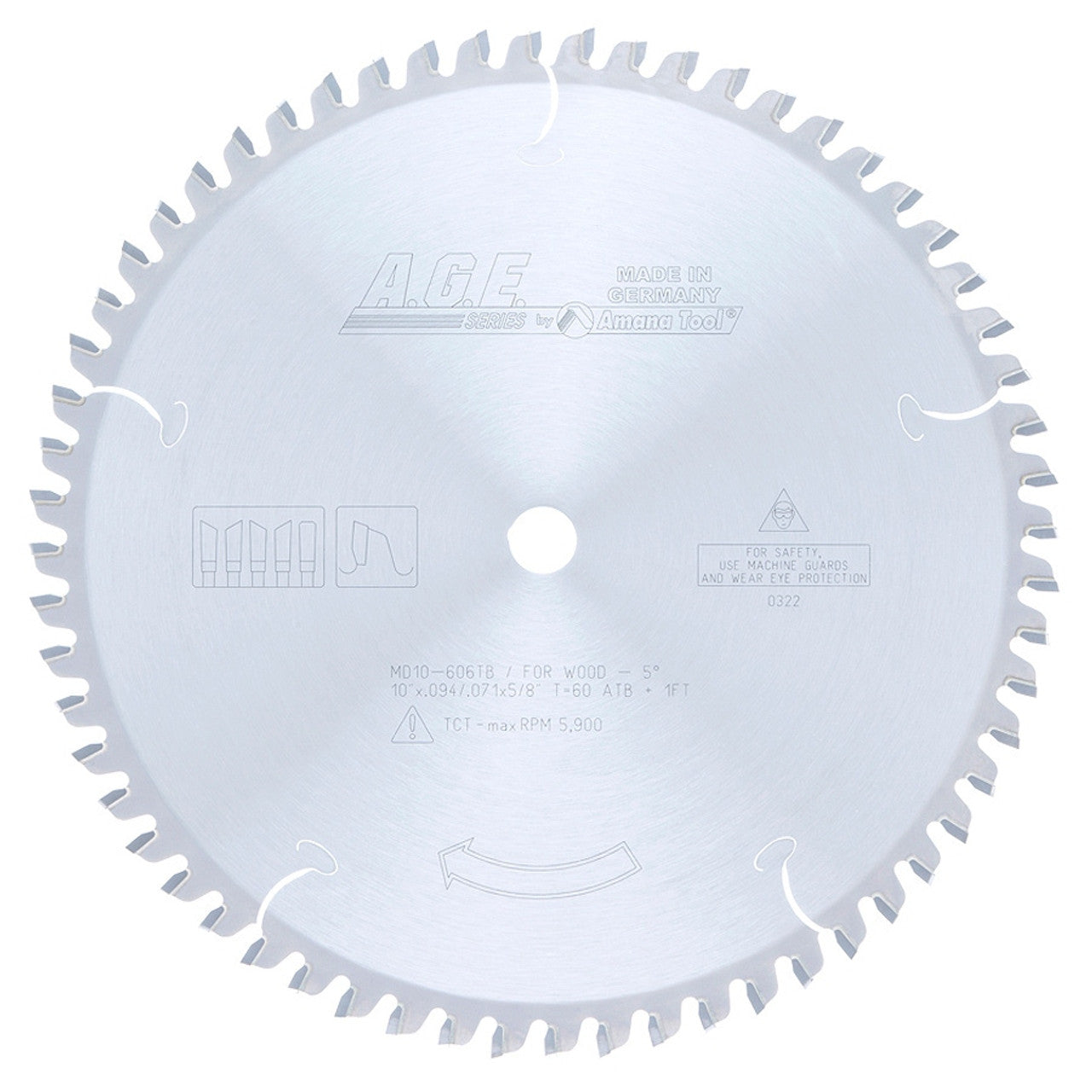 A.G.E. Thin Kerf Sliding Compound Miter & Radial Arm Circular Saw Blades