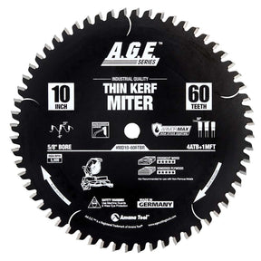 A.G.E. Thin Kerf Sliding Compound Miter & Radial Arm Circular Saw Blades