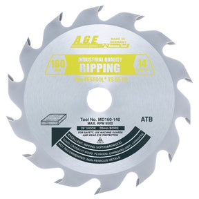 A.G.E. Circular Saw Blades for Festool® & Other Track Saw Machines