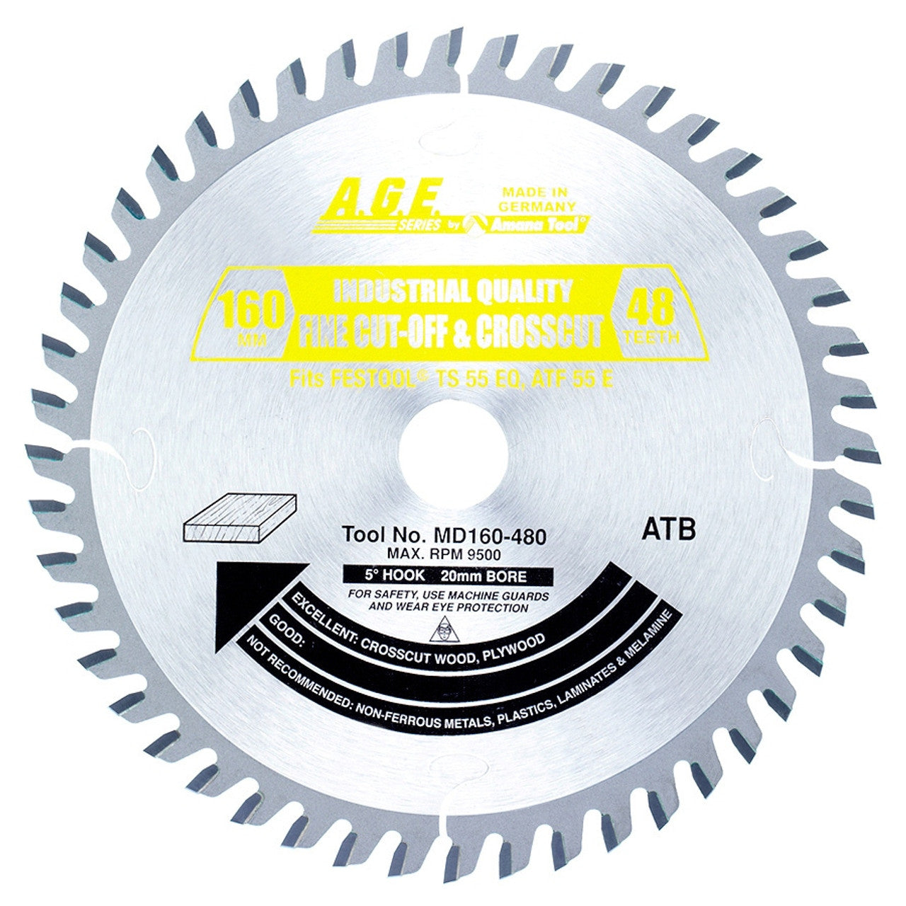 A.G.E. Circular Saw Blades for Festool® & Other Track Saw Machines