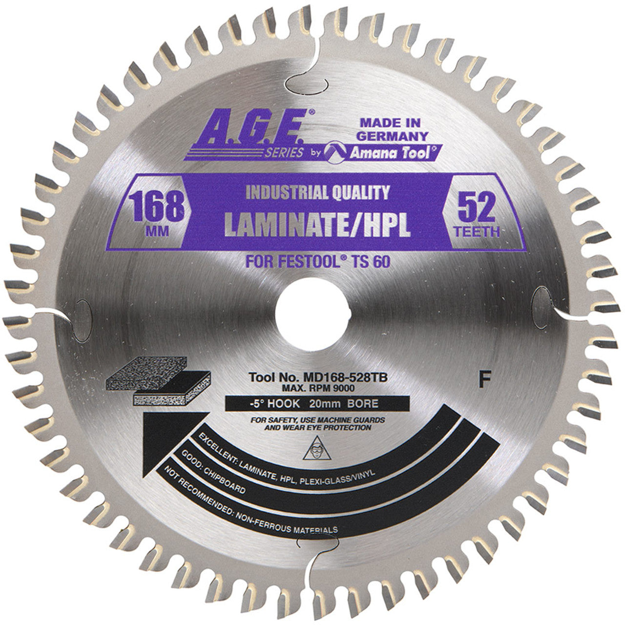 A.G.E. Circular Saw Blades for Festool® & Other Track Saw Machines