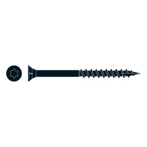 Starborn Gold Star Yellow Zinc Flat Head Screws