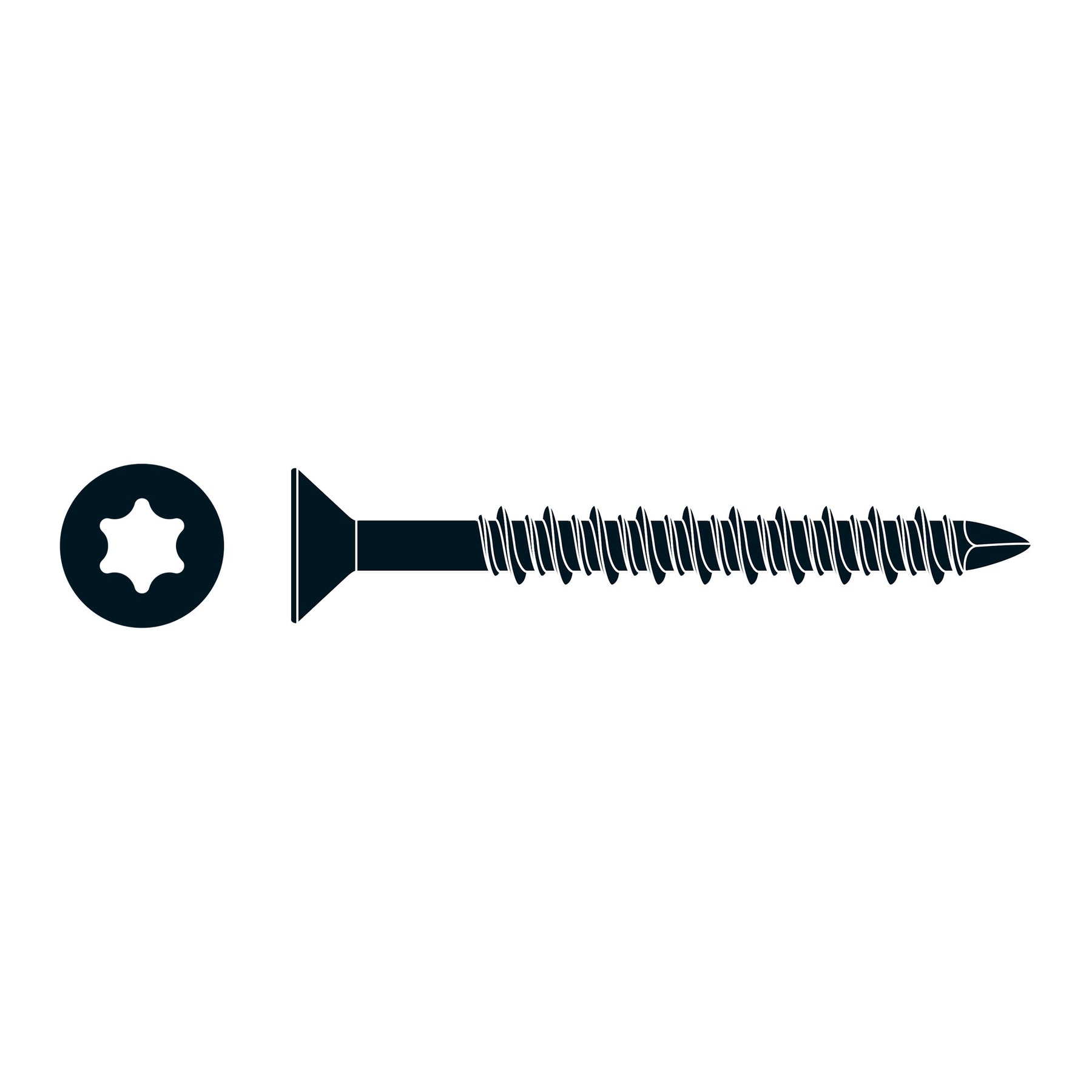 Tapcon Concrete Screw Anchors - Star Flat Head