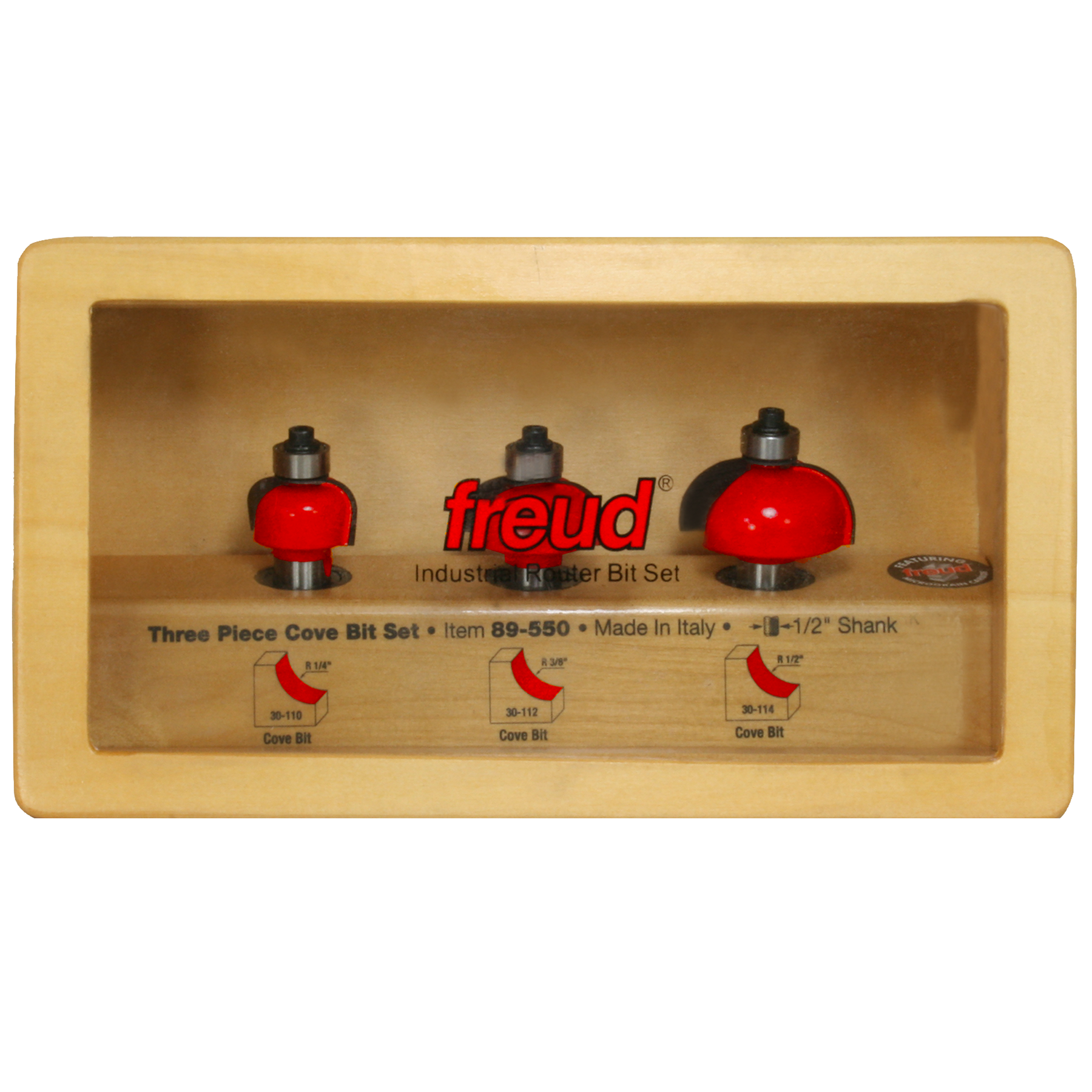 Freud Three Piece Cove Set Router Bits